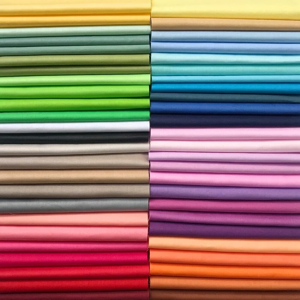 50pcs Multicolor Cotton Fabric Squares Pack 20x20cm for Quilting Sewing Crafting